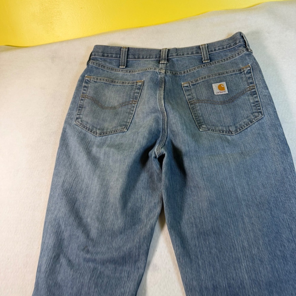 Carhartt‎ 101483-980 Mens Relaxed Fit Straight Leg Denim Jeans Blue 33x34